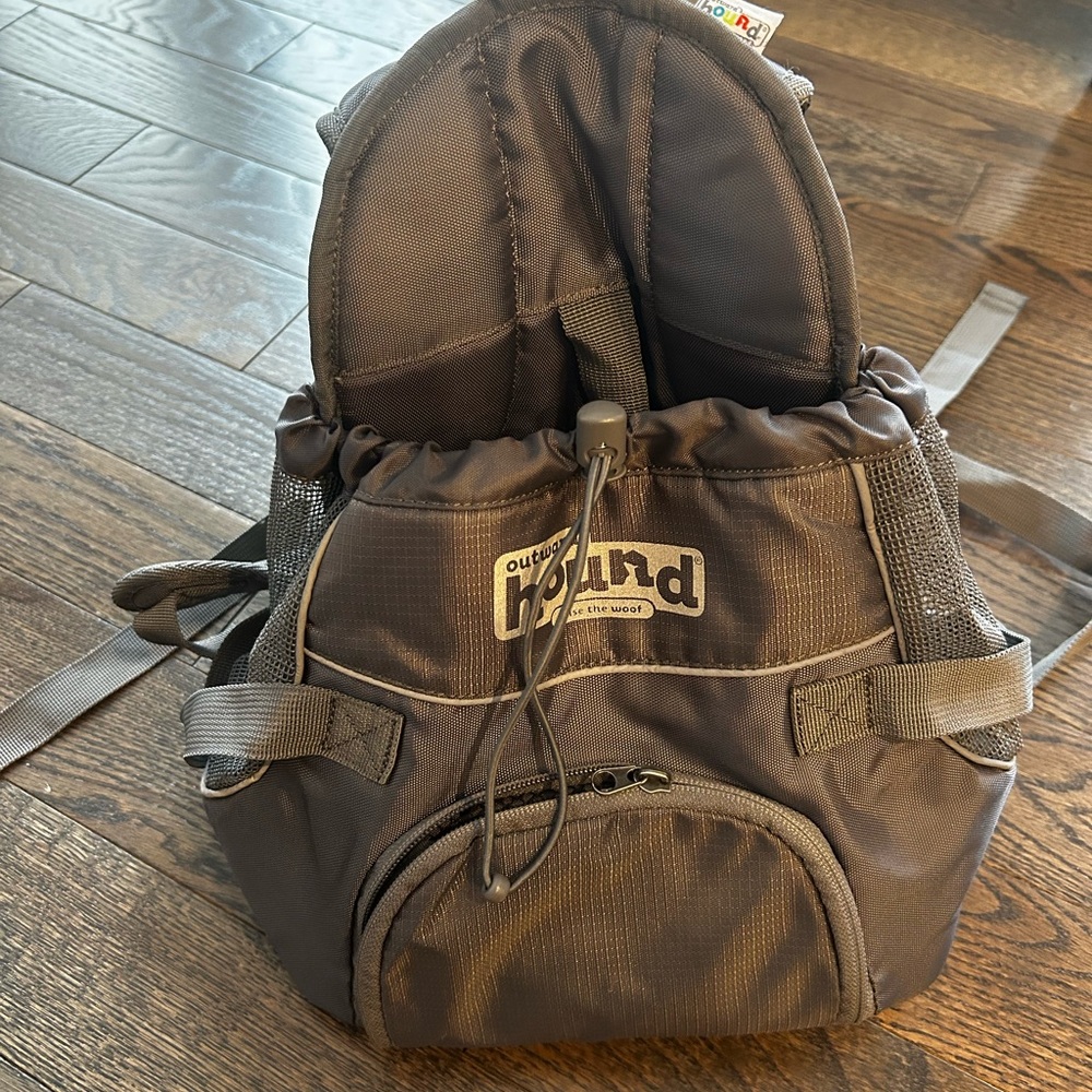 Outward Hound Charcoal Backpack Small Dog Carrier